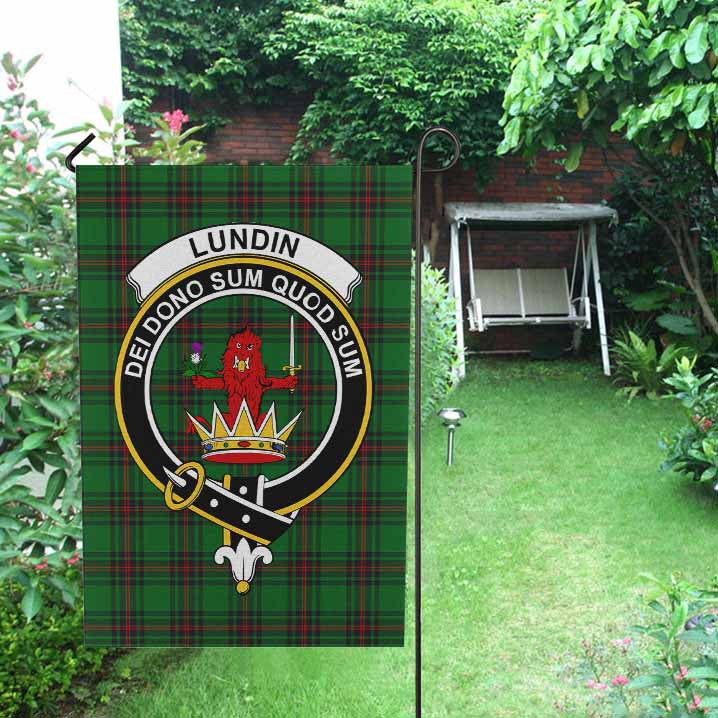 Scottish Lundin Clan Crest Tartan Garden Flag Tartan Plaid 2