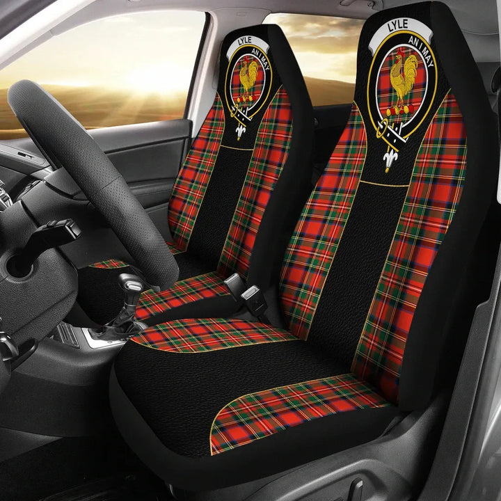 Scottish Lyle Clan Crest Tartan Car Seat Covers - Special Style 1