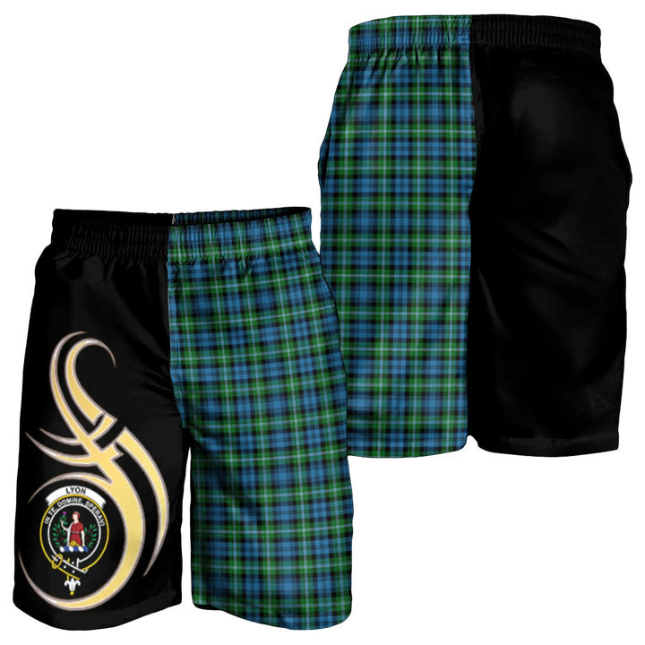Scottish Lyon Clan Crest Tartan Believe in Me Men's Shorts