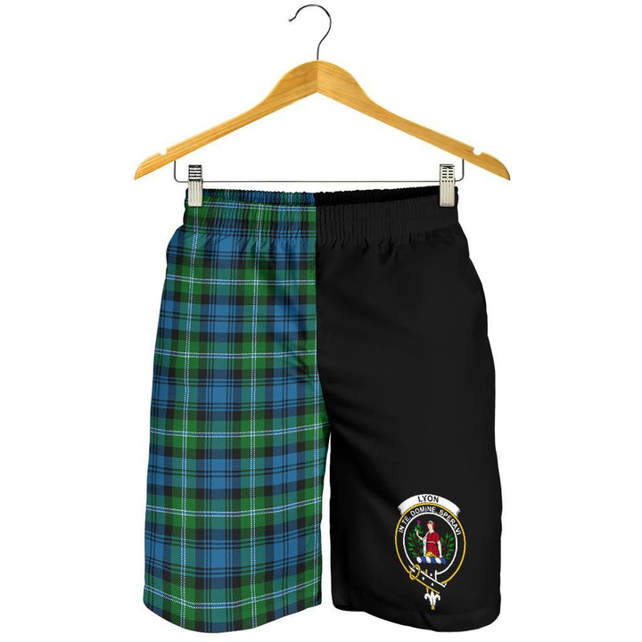 Scottish Lyon Clan Crest Tartan Half of Me Men's Shorts