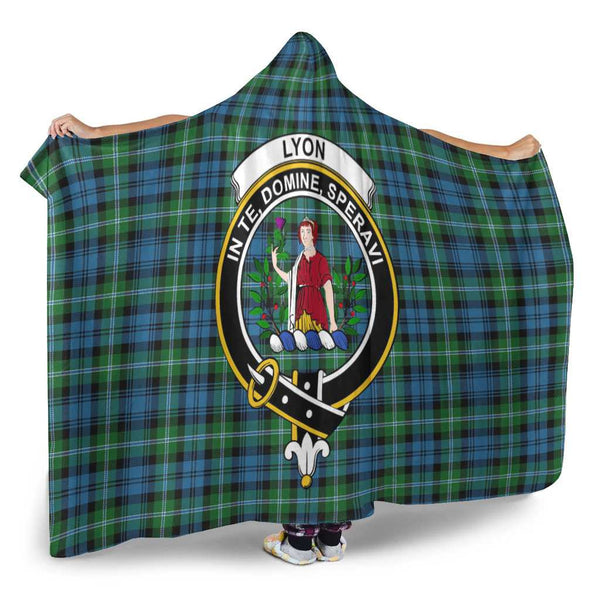 Scottish Lyon Clan Crest Tartan Hooded Blanket Tartan Plaid 2