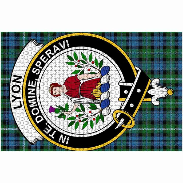 Scottish Lyon Clan Crest Tartan Jigsaw Puzzle 2