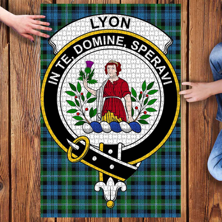 Scottish Lyon Clan Crest Tartan Jigsaw Puzzle 3