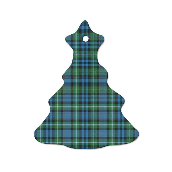 Scottish Lyon Clan Tartan Ceramic Ornament  Tree Shape Tartan Plaid