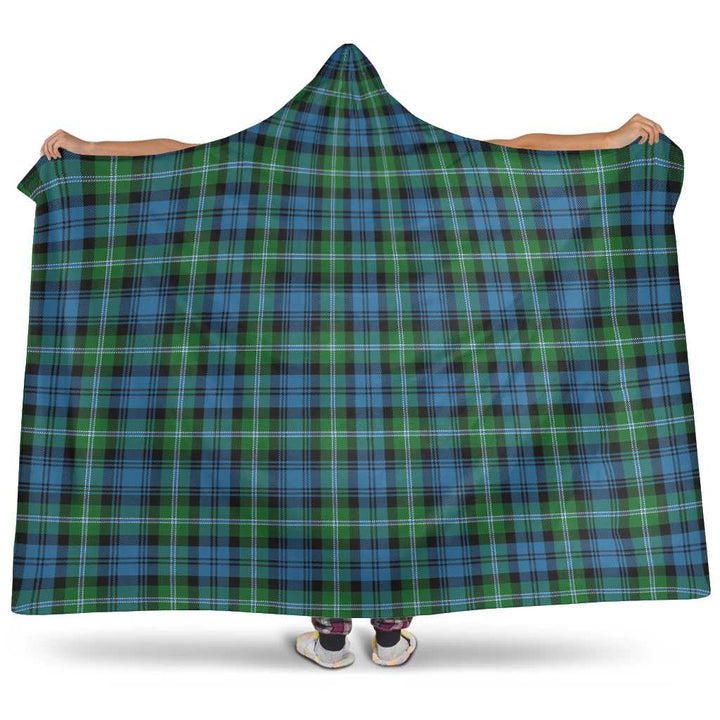 Scottish Lyon Clan Tartan Hooded Blanket Tartan Plaid 1