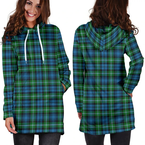 Scottish Lyon Clan Tartan Hoodie Dress