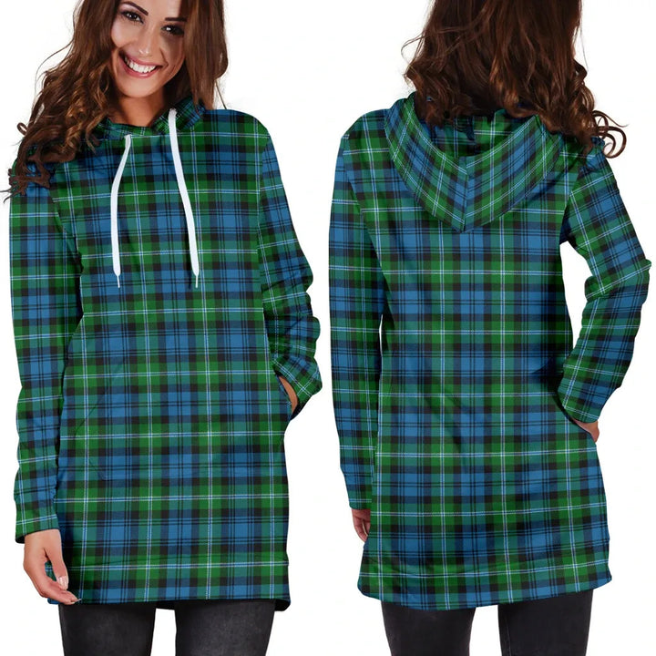 Scottish Lyon Clan Tartan Hoodie Dress