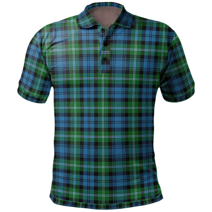 Scottish Lyon Clan Tartan Polo Shirt Front Side Tartan Plaid