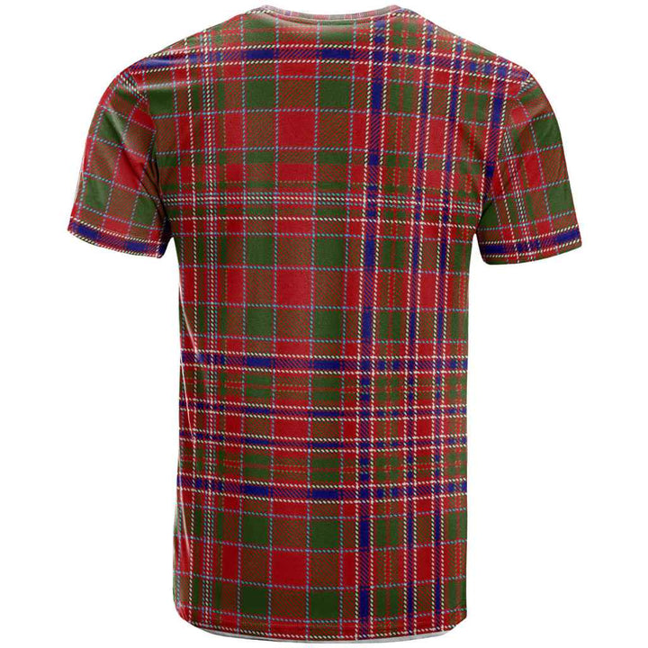 Scottish MacAlister Clan Crest Tartan T-Shirt Back Side Tartan Plaid
