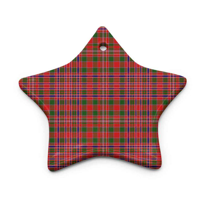 Scottish MacAlister Modern Clan Tartan Ceramic Ornament Star Shape Tartan Plaid