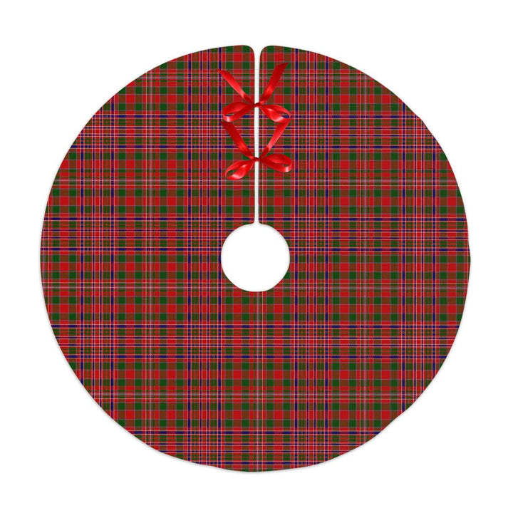 Scottish MacAlister Modern Clan Tartan Christmas Tree Skirt No Tassels 1 Tartan Plaid
