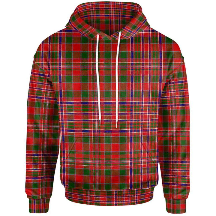 Scottish MacAlister Modern Clan Tartan Hoodie Front Side Tartan Plaid