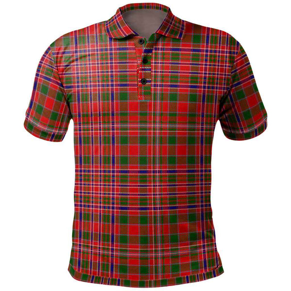 Scottish MacAlister Modern Clan Tartan Polo Shirt Front Side Tartan Plaid