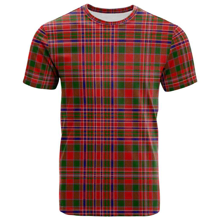 Scottish MacAlister Modern Clan Tartan T-Shirt Front Side Tartan Plaid