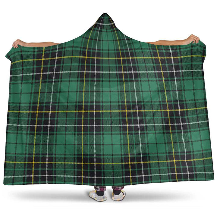 Scottish MacAlpine Ancient Clan Tartan Hooded Blanket Tartan Plaid 1