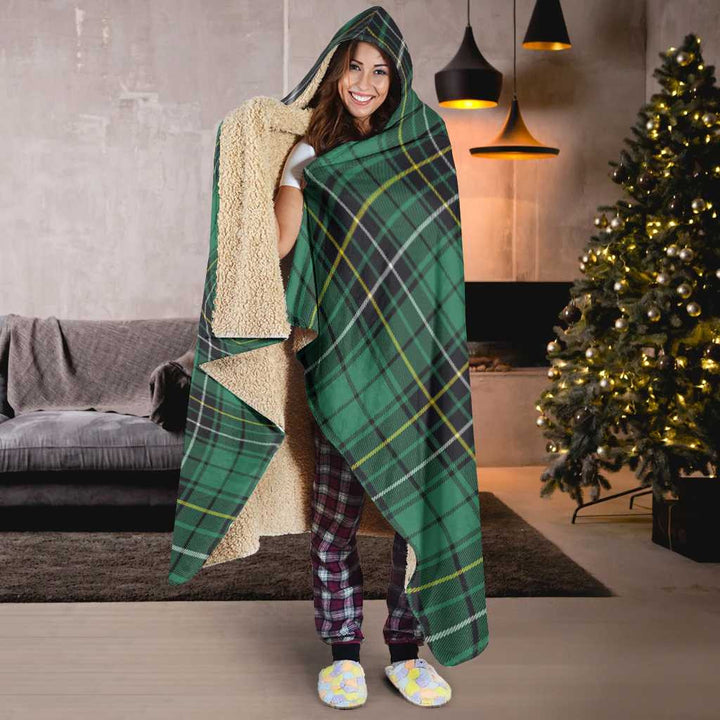 Scottish MacAlpine Ancient Clan Tartan Hooded Blanket Tartan Plaid 6