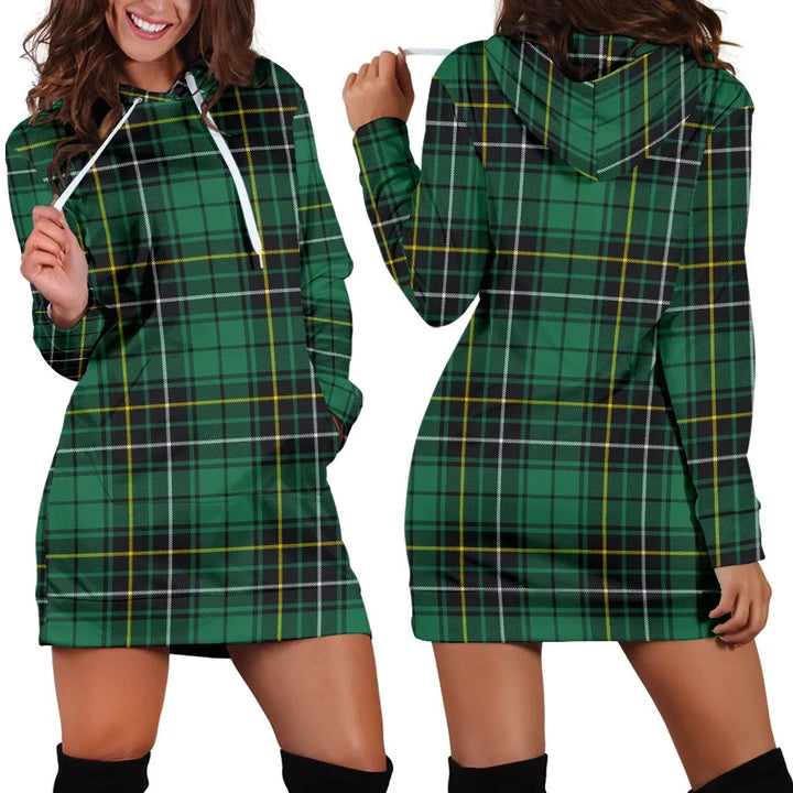 Scottish MacAlpine Ancient Clan Tartan Hoodie Dress