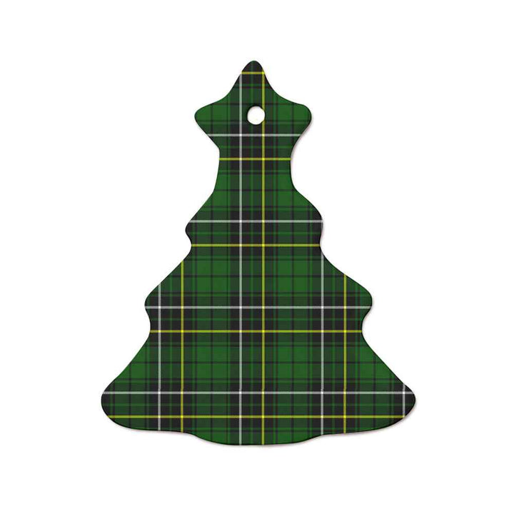 Scottish MacAlpine Modern Clan Tartan Ceramic Ornament  Tree Shape Tartan Plaid