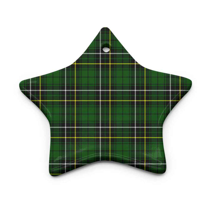 Scottish MacAlpine Modern Clan Tartan Ceramic Ornament Star Shape Tartan Plaid