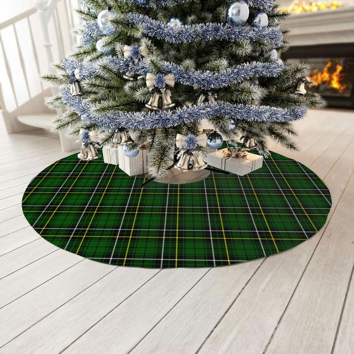 Scottish MacAlpine Modern Clan Tartan Christmas Tree Skirt No Tassels 3 Tartan Plaid