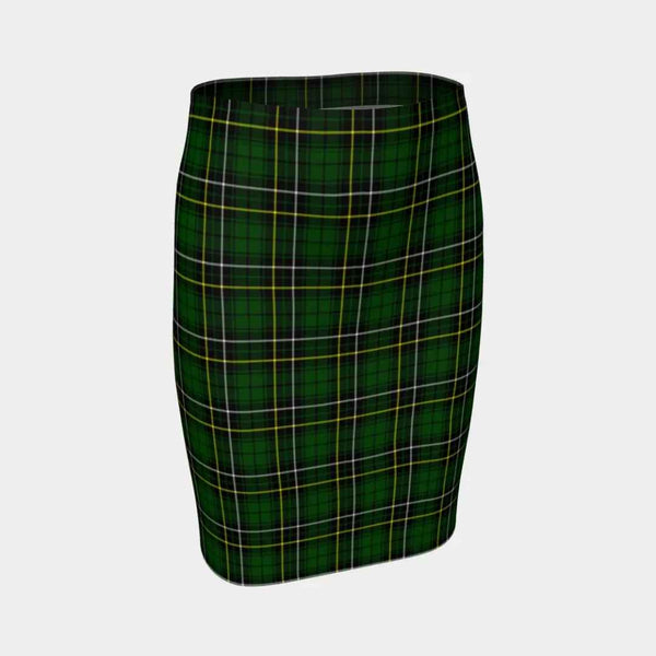 Scottish MacAlpine Modern Clan Tartan Fitted Skirt Tartan Plaid 1