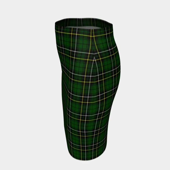 Scottish MacAlpine Modern Clan Tartan Fitted Skirt Tartan Plaid 2