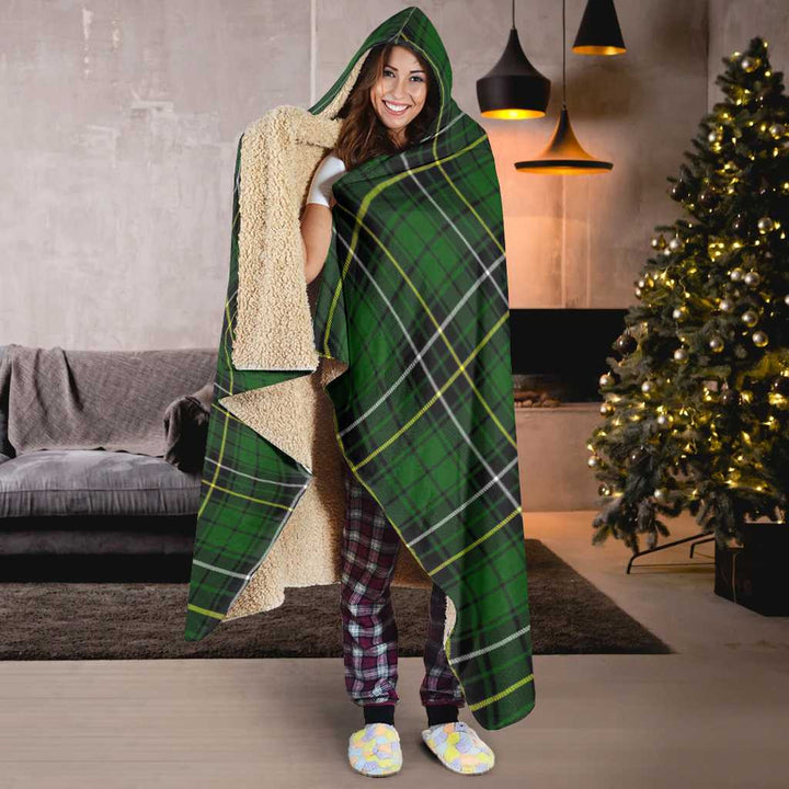 Scottish MacAlpine Modern Clan Tartan Hooded Blanket Tartan Plaid 6