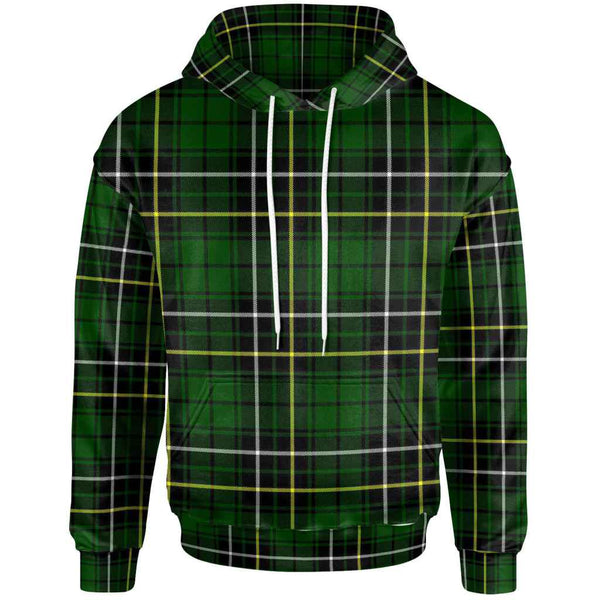 Scottish MacAlpine Modern Clan Tartan Hoodie Front Side Tartan Plaid