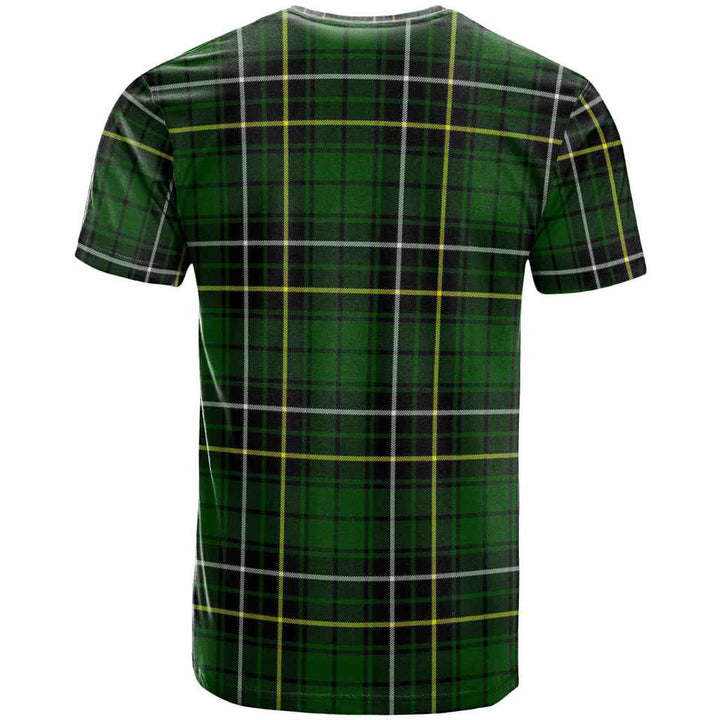 Scottish MacAlpine Modern Clan Tartan T-Shirt Back Side Tartan Plaid