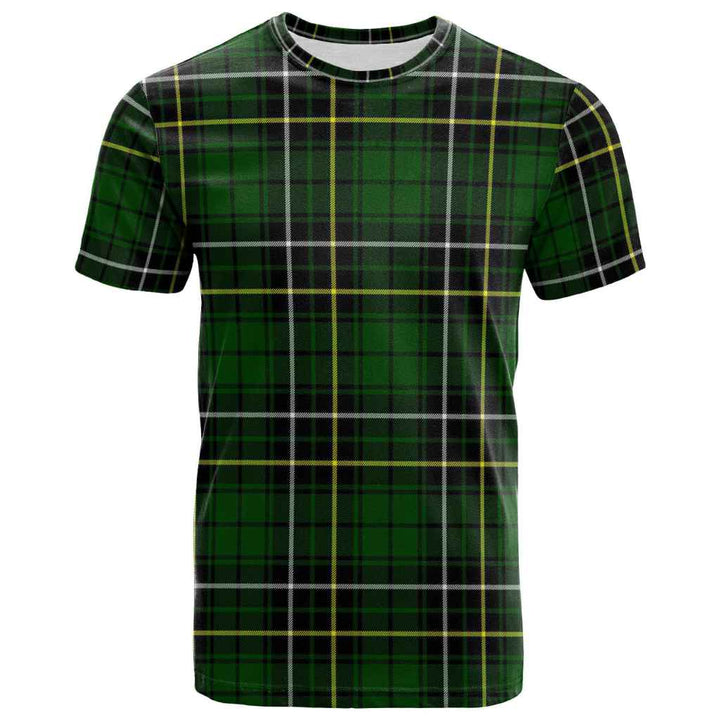 Scottish MacAlpine Modern Clan Tartan T-Shirt Front Side Tartan Plaid