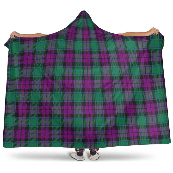 Scottish MacArthur - Milton Clan Tartan Hooded Blanket Tartan Plaid 1