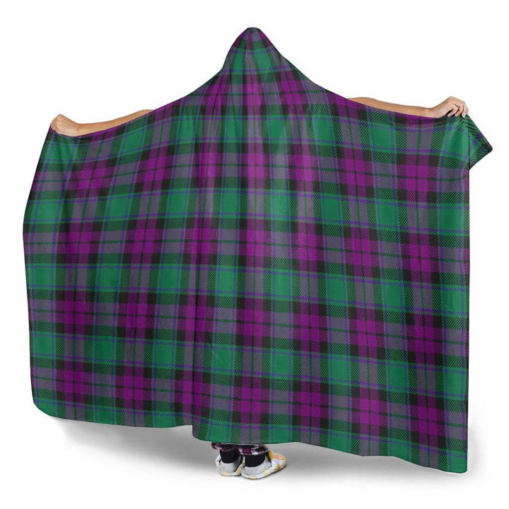 Scottish MacArthur - Milton Clan Tartan Hooded Blanket Tartan Plaid 3