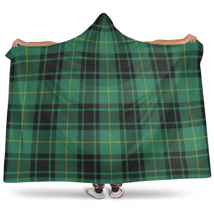 Scottish MacArthur Ancient Clan Tartan Hooded Blanket Tartan Plaid 1