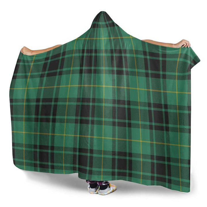 Scottish MacArthur Ancient Clan Tartan Hooded Blanket Tartan Plaid 3