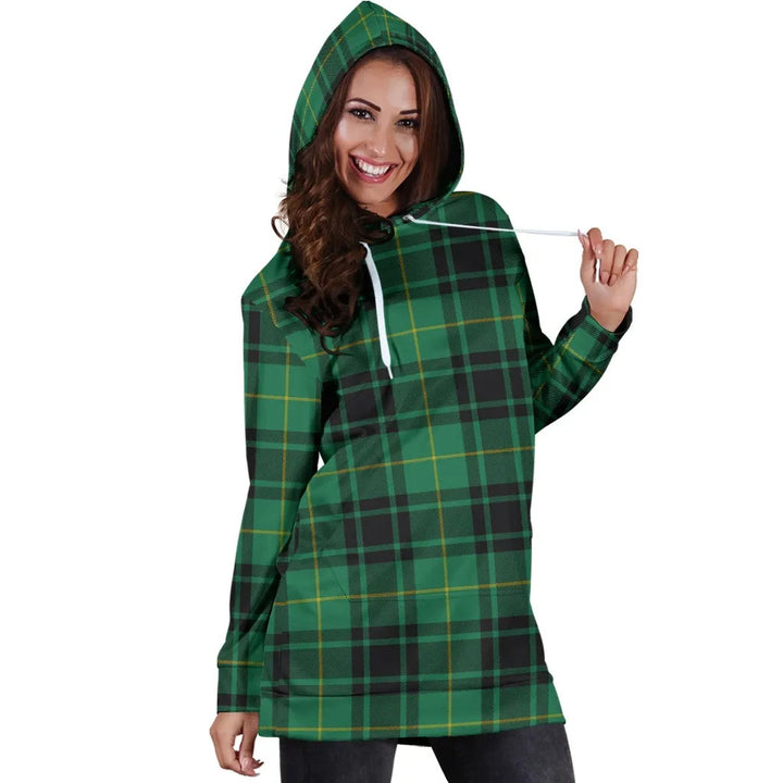Scottish MacArthur Ancient Clan Tartan Hoodie Dress