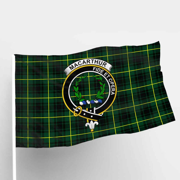 Scottish MacArthur Clan Crest Tartan Flag Parade Tartan Plaid 1