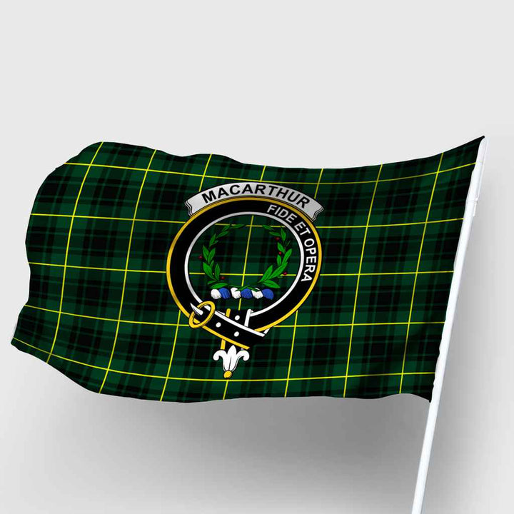 Scottish MacArthur Clan Crest Tartan Flag Parade Tartan Plaid 2
