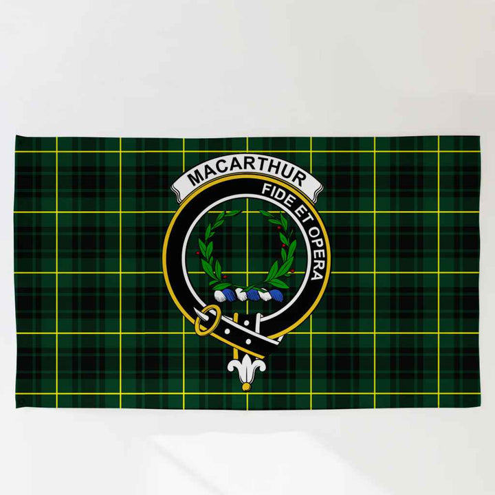 Scottish MacArthur Clan Crest Tartan Flag Parade Tartan Plaid 3