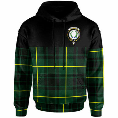 Scottish MacArthur Clan Crest Tartan Hoodie - Horizontal Style Front Side Tartan Plaid