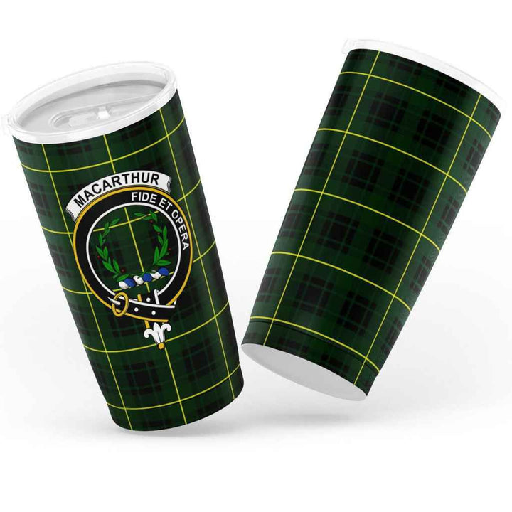 Scottish MacArthur Clan Crest Tartan Insulated Tumbler Tartan Plaid 3