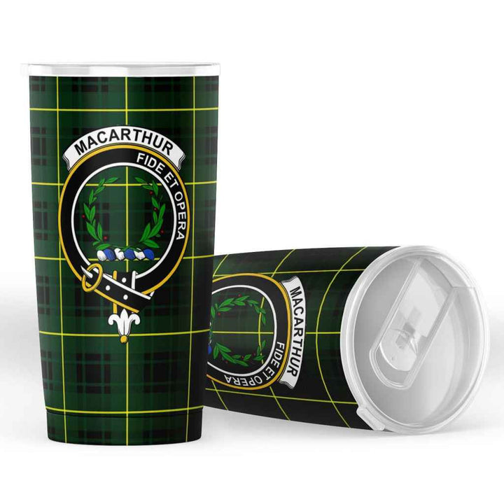 Scottish MacArthur Clan Crest Tartan Insulated Tumbler Tartan Plaid 4