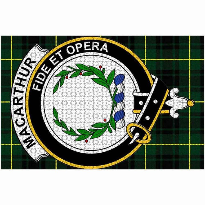 Scottish MacArthur Clan Crest Tartan Jigsaw Puzzle 2