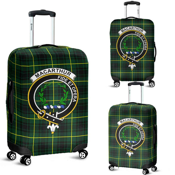 Scottish MacArthur Clan Crest Tartan Luggage Cover Tartan Plaid 1