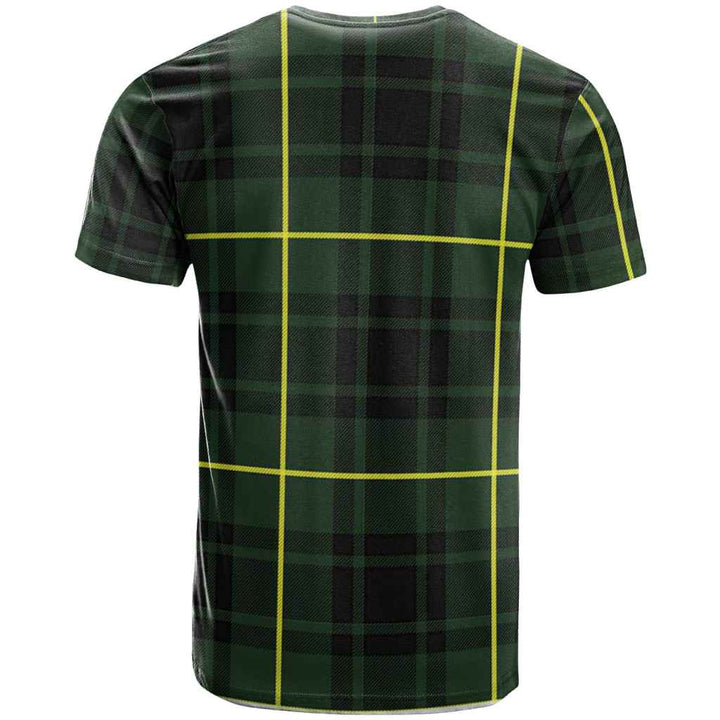 Scottish MacArthur Clan Crest Tartan T-Shirt Back Side Tartan Plaid