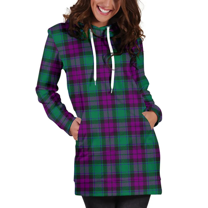 Scottish MacArthur - Milton Clan Tartan Hoodie Dress