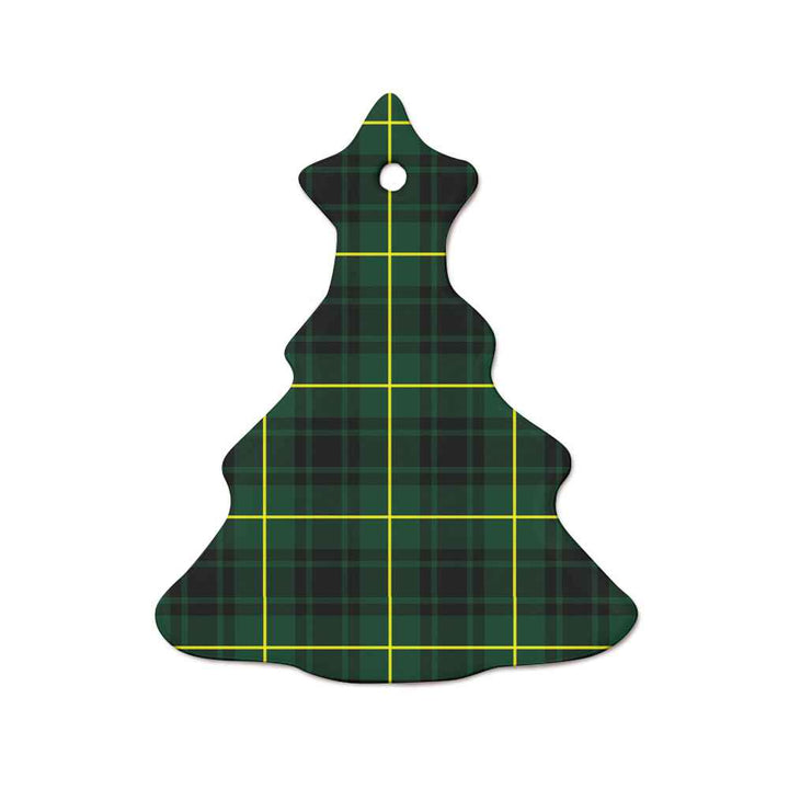 Scottish MacArthur Modern Clan Tartan Ceramic Ornament  Tree Shape Tartan Plaid
