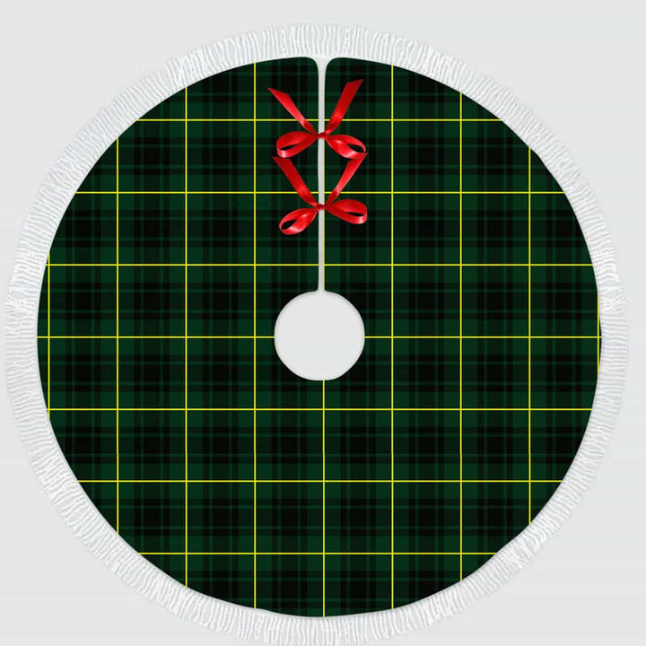 Scottish MacArthur Modern Clan Tartan Christmas Tree Skirt Tassels 1 Tartan Plaid