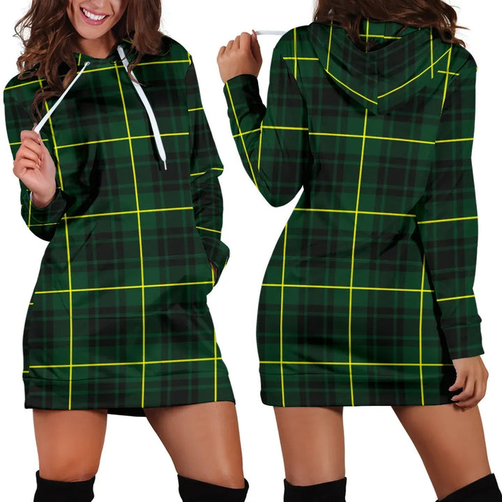 Scottish MacArthur Modern Clan Tartan Hoodie Dress