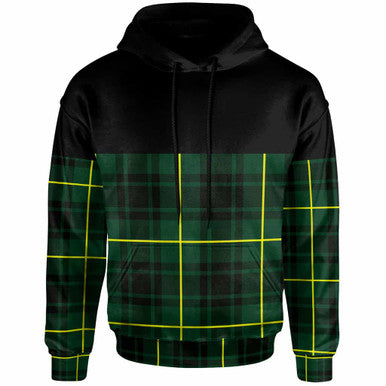 Scottish MacArthur Modern Clan Tartan Hoodie - Horizontal Style Front Side Tartan Plaid