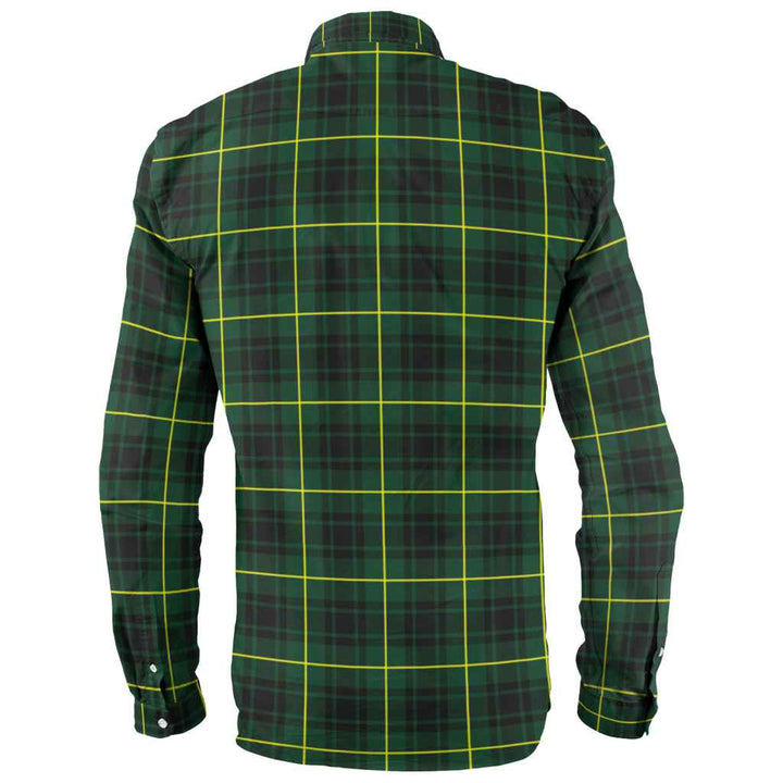 Scottish MacArthur Modern Clan Tartan Long Sleeve Shirt Back Side Tartan Plaid
